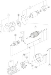 ELECTROMOTOR MAHLE MS 271 - Compatibil cu INTERNATIONAL HARV.