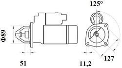 ELECTROMOTOR MAHLE MS 753 - Compatibil cu MAZ, MERCEDES-BENZ