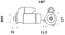 ELECTROMOTOR MAHLE MS 769 - Compatibil cu IVECO