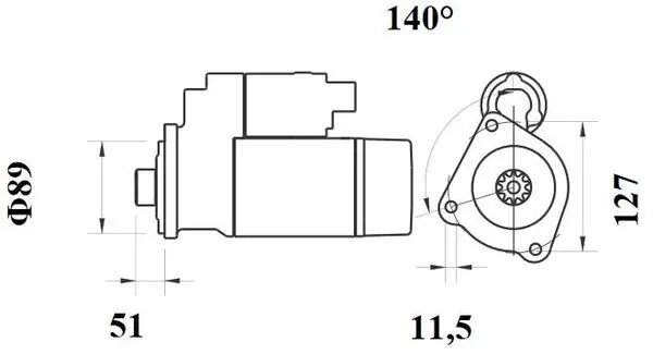 ELECTROMOTOR MAHLE MS 769 - Compatibil cu IVECO