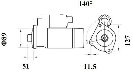 ELECTROMOTOR MAHLE MS 769 - Compatibil cu IVECO