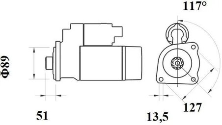 ELECTROMOTOR MAHLE MS 775 - Compatibil cu RENAULT TRUCKS, VOLVO