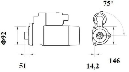 ELECTROMOTOR MAHLE MS 781 - Compatibil cu DAF, MAN, MERCEDES-BENZ, SCANIA, VOLVO
