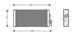SCHIMBATOR CALDURA INCALZIRE HABITACLU AVA QUALITY COOLING MS6188 - Compatibil cu MERCEDES-BENZ