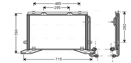 RADIATOR CLIMATIZARE AVA QUALITY COOLING MSA5268 - Compatibil cu MERCEDES-BENZ