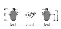 USCATOR AER CONDITIONAT AVA QUALITY COOLING MSD081 - Compatibil cu MERCEDES-BENZ