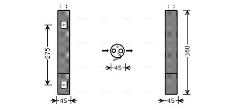 USCATOR AER CONDITIONAT AVA QUALITY COOLING MSD471 - Compatibil cu MERCEDES-BENZ