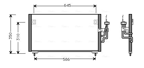 RADIATOR CLIMATIZARE AVA QUALITY COOLING MT5106 - Compatibil cu MITSUBISHI