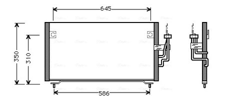 RADIATOR CLIMATIZARE AVA QUALITY COOLING MT5106 - Compatibil cu MITSUBISHI