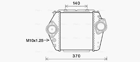 INTERCOOLER AVA QUALITY COOLING MZ4244 - Compatibil cu MAZDA