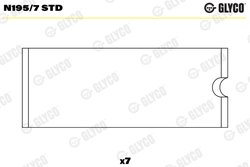 Bucsi si ax cu came Glyco N195/7 STD