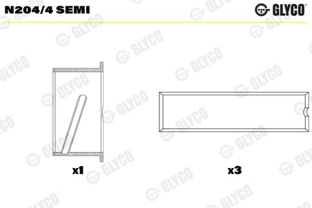 BUCSI SI AX CU CAME GLYCO N204/4 SEMI - Compatibil cu MERCEDES-BENZ, NEOPLAN, SETRA