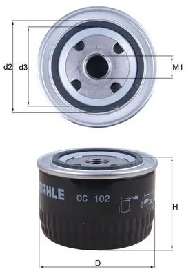 Filtru ulei KNECHT OC 102