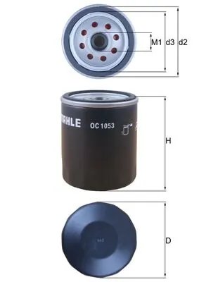 FILTRU ULEI KNECHT OC 1053 - Compatibil cu VW