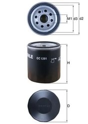 Filtru ulei MAHLE OC 1291