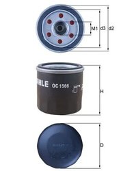FILTRU ULEI KNECHT OC 1566 - Compatibil cu ALPINE, DACIA, DATSUN, HONDA, HYUNDAI, INFINITI, KIA, LADA, MAZDA, NISSAN, RENAULT, S