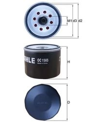 FILTRU ULEI KNECHT OC 1565 - Compatibil cu FORD, FORD AUSTRALIA, KIA, NISSAN