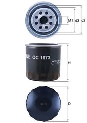 Filtru ulei MAHLE OC 1673