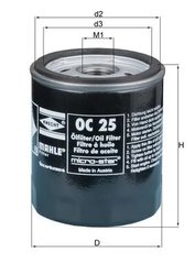 FILTRU ULEI KNECHT OC 25 - Compatibil cu BMW, VOLVO