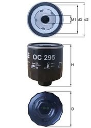 Filtru ulei MAHLE OC 295