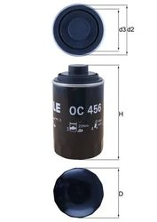 FILTRU ULEI KNECHT OC 456 - Compatibil cu AUDI, GEELY, SEAT, SKODA, VW