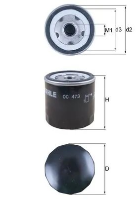 FILTRU ULEI KNECHT OC 473 - Compatibil cu ABARTH, ALFA ROMEO, AUTOBIANCHI, FIAT, FSO, INNOCENTI, LANCIA, SEAT