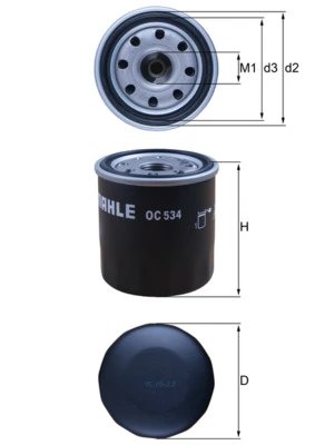Filtru ulei MAHLE OC 534