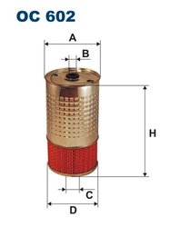 FILTRU ULEI FILTRON OC 602 - Compatibil cu AEBI, DAEWOO, MERCEDES-BENZ, MULTICAR, PUCH, SSANGYONG, TAGAZ