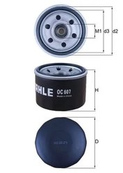 Filtru ulei MAHLE OC 607