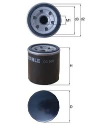 FILTRU ULEI KNECHT OC 996 - Compatibil cu CHEVROLET, DAEWOO, RAVON