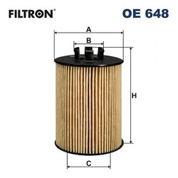 FILTRU ULEI FILTRON OE 648 - Compatibil cu OPEL, SUZUKI, VAUXHALL