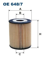FILTRU ULEI FILTRON OE 648/7 - Compatibil cu CHEVROLET, OPEL, VAUXHALL