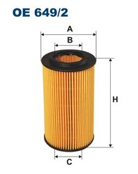 FILTRU ULEI FILTRON OE 649/2 - Compatibil cu BMW, LAND ROVER, MG, ROVER