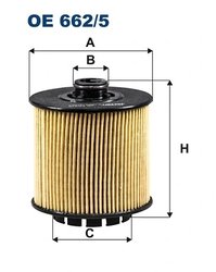 FILTRU ULEI FILTRON OE 662/5 - Compatibil cu GEELY, LYNK & CO, VOLVO