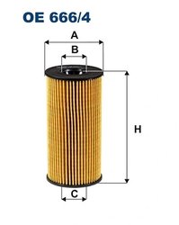 FILTRU ULEI FILTRON OE 666/4 - Compatibil cu DACIA, FIAT, MERCEDES-BENZ, NISSAN, RENAULT