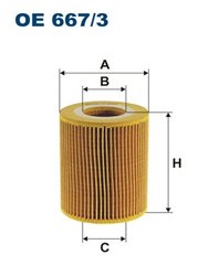 FILTRU ULEI FILTRON OE 667/3 - Compatibil cu CITROEN, FORD, FORD USA, JAGUAR, LAND ROVER, PEUGEOT, VW