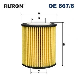 FILTRU ULEI FILTRON OE 667/6 - Compatibil cu CITROEN, DS, FIAT, FORD, OPEL, PEUGEOT, TOYOTA, VAUXHALL