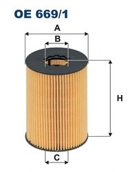 FILTRU ULEI FILTRON OE 669/1 - Compatibil cu NISSAN, OPEL, RENAULT, RENAULT TRUCKS, VAUXHALL