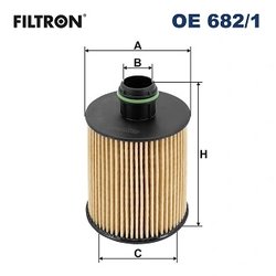 FILTRU ULEI FILTRON OE 682/1 - Compatibil cu CADILLAC, CHEVROLET, OPEL, SAAB, VAUXHALL