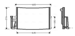 RADIATOR CLIMATIZARE AVA QUALITY COOLING OLA5241 - Compatibil cu OPEL, VAUXHALL