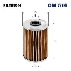 FILTRU ULEI FILTRON OM 516 - Compatibil cu MERCEDES-BENZ