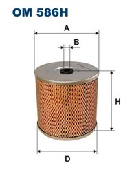 FILTRU SISTEM HIDRAULIC PRIMAR FILTRON OM 586H - Compatibil cu ZETOR