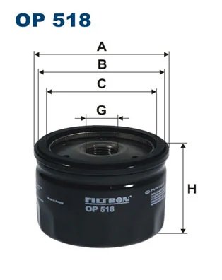Filtru ulei Filtron OP 518