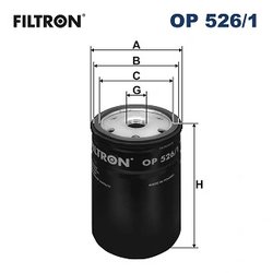 FILTRU ULEI FILTRON OP 526/1 - Compatibil cu AUDI, JAGUAR, JEEP, LAND ROVER, SEAT, SKODA, VW