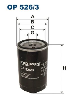 FILTRU ULEI FILTRON OP 526/3 - Compatibil cu VW