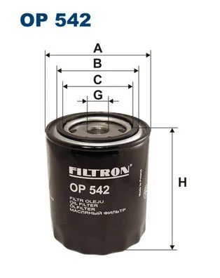 FILTRU ULEI FILTRON OP 542 - Compatibil cu FORD, TATA