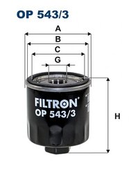 FILTRU ULEI FILTRON OP 543/3 - Compatibil cu FORD