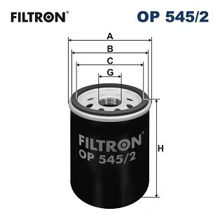 FILTRU ULEI FILTRON OP 545/2 - Compatibil cu ALFA ROMEO, CHRYSLER, FIAT, HYUNDAI, LANCIA