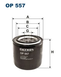 FILTRU ULEI FILTRON OP 557 - Compatibil cu AIXAM, HYUNDAI, ISUZU, OPEL, ROVER