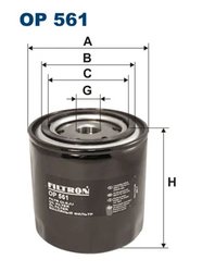 FILTRU ULEI FILTRON OP 561 - Compatibil cu PORSCHE, VAUXHALL, VW